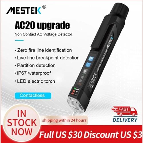 AC20 Intelligent Non-contact Pen Alarm AC Voltage Detector Meter Tester Pen Sensor Tester Voltage Indicator Like HT100E