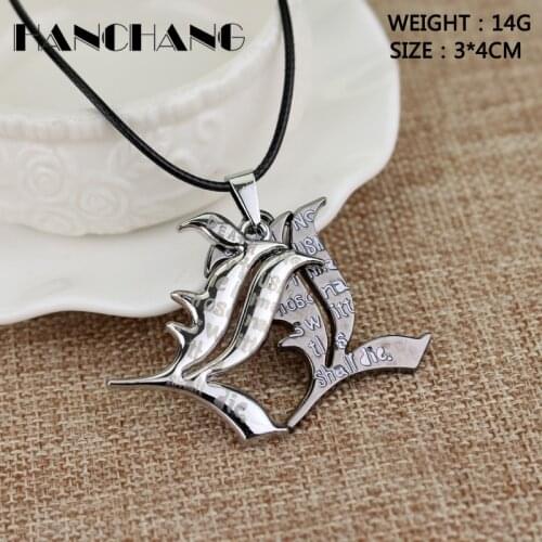 Japan Anime Jewelry Death Note Pair Pendants l Yagami Non-Mainstream Necklaces Gothic Necklace Unisex Accessories