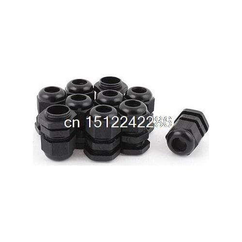 10Pcs Nylon Strain Relief PG11 Glands Connector for 5-10mm Dia Cable
