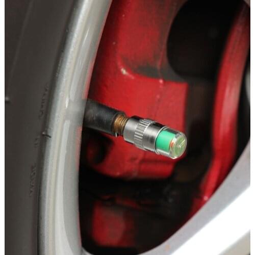 4pcs Car Tyre Tire Pressure Monitor Indicator Valve Stem Cap For Volkswagen VW Golf 4 5 6 7 MK5 MK6 MK7 R GTI Skoda Octavia A7