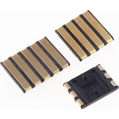 5pcs Spring Compression Contact 2.54mm Pitch 3 4 5 Pin Female Connector Surface Mount Cross 70AAJ-3-F0G 70AAJ-4-F0G 70AAJ-5-F0G