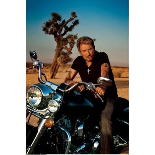 5d diamond painting cross stitch cartoon johnny hallyday picture mosaic kit diamond embroidery hobbies and crafts needlework