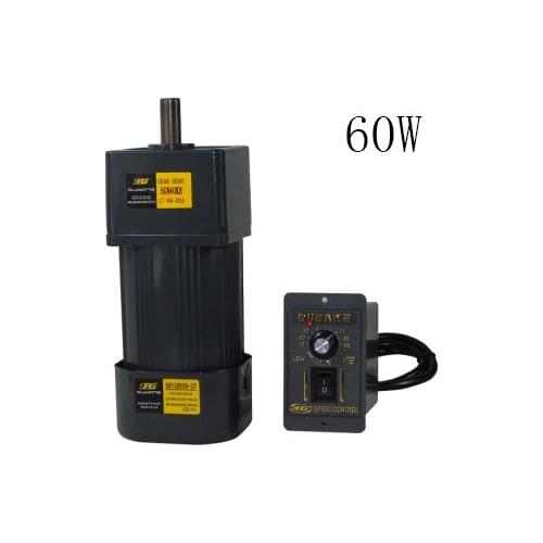 5IK60RGN-CF AC geared motor 60W 220V high torque forward and reverse speed adjustable + speed controller