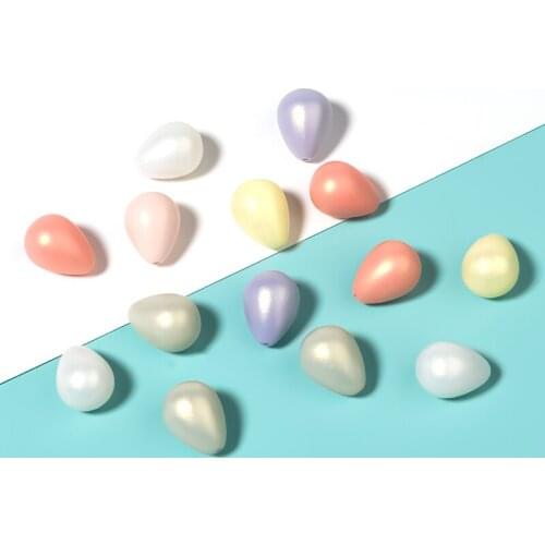 100Pcs/Lot "Bubblegum" Spacer Acrylic Beads Water Drop Shape Mix Color For Diy Bracelet Necklace Jewelry Making
