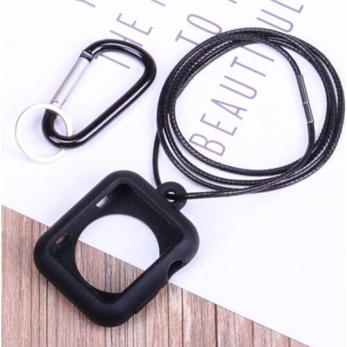 Watch Accessory Durable Protector Cover Case Solid With Buckle For Apple Hanging Neck Silicone All-inclusive Necklace Pendant