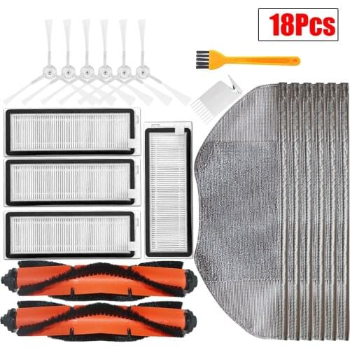 Side Brush+HEPA Filter+Roller Brush+Mop Cloth for Xiaomi Mijia G1 Robot Vacuum Cleaner Replacement Parts Accessories