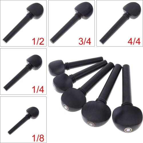 Ebony Violin Tuning Pegs Regular Type 1/8 1/41/2 3/4 4/4 Size