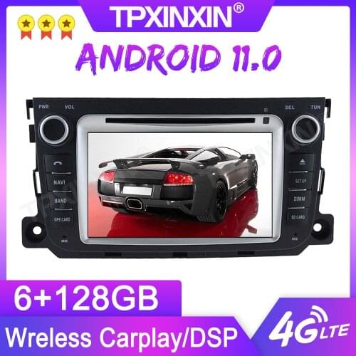 Android 11.0 6+128G For BENZ SMART 2013 GPS Car Multimedia Player Headunit Audio Radio Navigtion Tape Recorder