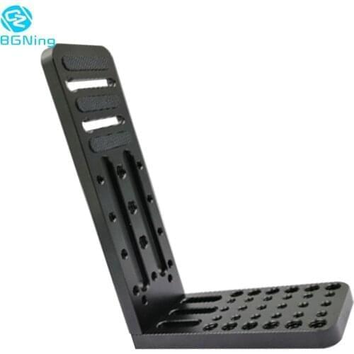 BGNing BL-130C Universal Vertical Video Shoot Quick Release L Plate Bracket Grip Base Holder with 3/8" 1/4" Screw for SLR Camera