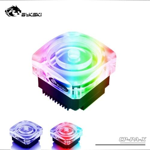 Bykski Water Cooling Pump RGB Silent, 300L/H, 3M Output Head, 4Pin PWM Speed Control, 5V/12V M/B SYNC CP-PA-X