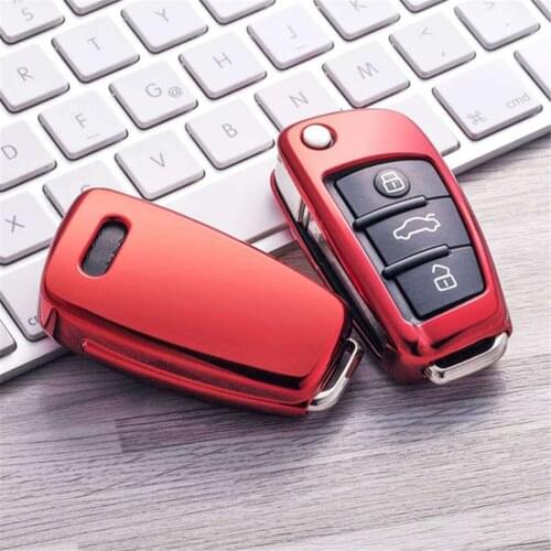 Hot Sell Car Key Case Cover For Audi A1 A2 A3 A4 A5 A6 A8 Q2 Q3 Q5 Q7 Q8 Key Bag Car key protective shell For Audi Car Key