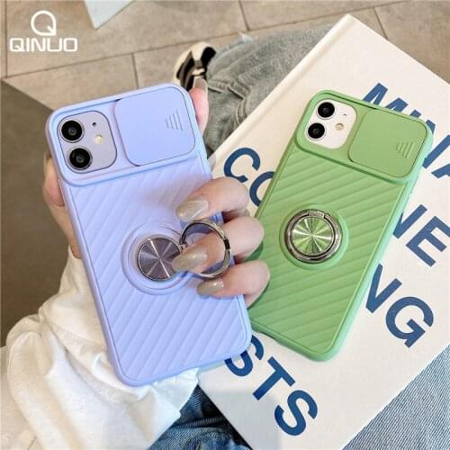 Stand Holder Magnetic Ring Case For iPhone 12 Mini 12 11 Pro Max X XR XS Max 7 8 6 6S Plus SE 2020 Camera Lens Protection Cover