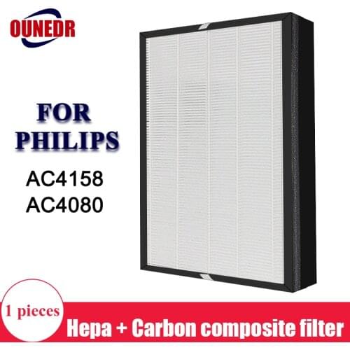 Activated Carbon and HEPA Filter AC4158 AC4125 for Philips AC4080 AC4001 AC4081 ACP007 Air Purifier Parts