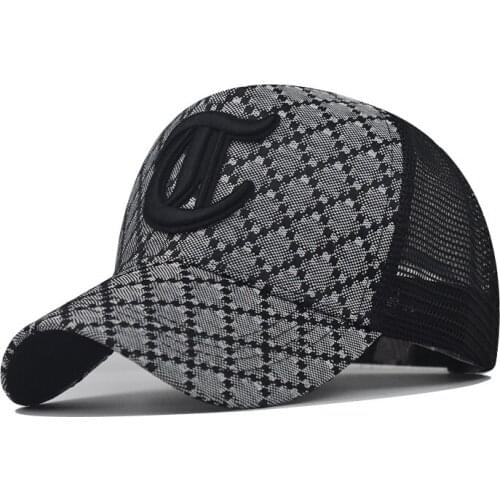 Fashion Women Men Summer Unisex Baseball Caps Female Male Breathable Mesh Snapback Hats Lattice C Casual Sport Fishing Hats Cap