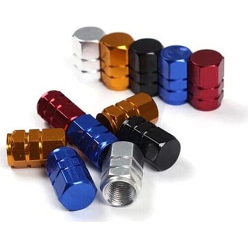 4pcs/lot Aluminum Alloy Car Tire Cap Car Wheel Tire Valves Tyre Stem Air Caps Cover Case Theftproof Tires Valves For Auto Bikes