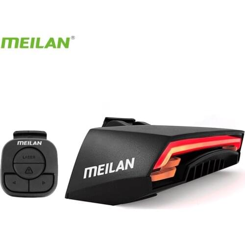 Meilan X5 Remote Control Bicycle Taillight USB Charge Wireless Turn Brake MTB Cycling Rear Light Road Bike LED Safety Flash Lamp