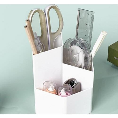 Pen Holder Multifunctional Saving Space Plastic Multi-use Large Capacity Desk Organizers Multi-function Desktop Pencil Case