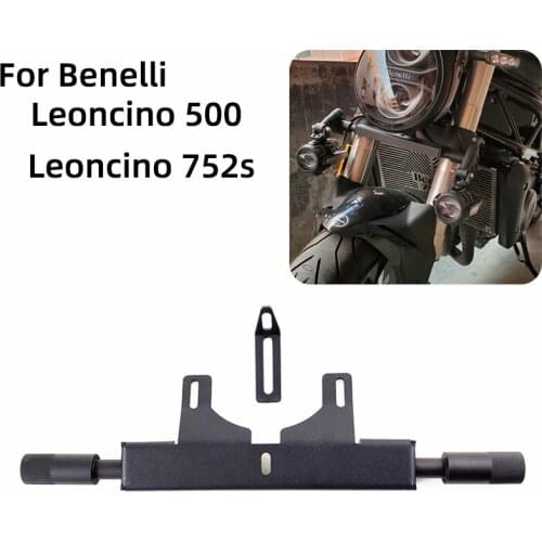 Motorcycle Modified Aluminum Alloy Headlight Bracket External Fog Lamp Bracket Adapter Suitable For Benali Leoncino 500 752s
