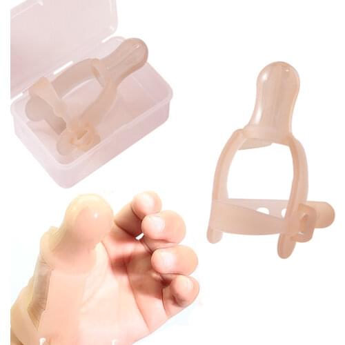 Nontoxic Silicone Baby Kids Child Finger Guard Stop Thumb Sucking Wrist Band