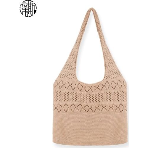 Zenos New Arrival Women’s Shoulder Bag Purse Boho Beach Hollow Out Travel Handbag Shopping Woven