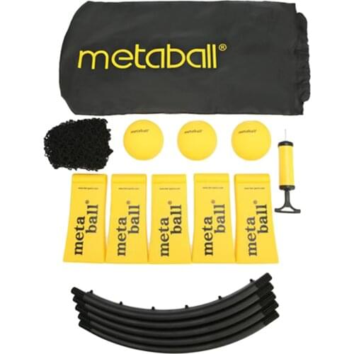Portable Volleyball Games Set with 3 Balls, Air Pump, Bounce Net ,Bag