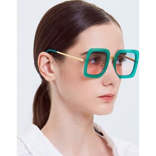 Square Oversized Sunglasses Fashion Women Men Luxury Brand Designer New Big Sun Glasses Famale Male Eyewear UV400 Shades Oculos