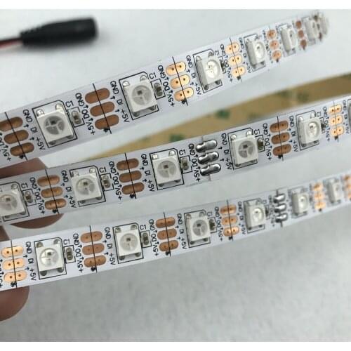 4m WS2811 LED digital strip,60leds/m with 60pcs WS2811 built-in tthe 5050 smd rgb led chip.non-waterproof,DC5V input