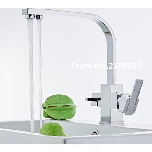 Three Way Sink Mixer 3 way water filter tap,the Chrome Finish Solid Brass kitchen faucet with mixer hot and cold water tap