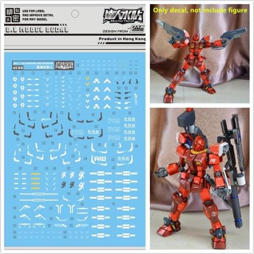 D.L high quality Decal water paste UC55 For Bandai MG 1/100 PF-78-3A Amazing Red Warrior Gundam DL185