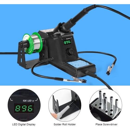 LED display 60W Soldering Station PID Temperature Control Technology Fahrenheit & Centigrad 896°F/ 480°C for PCB / SMD / SMT