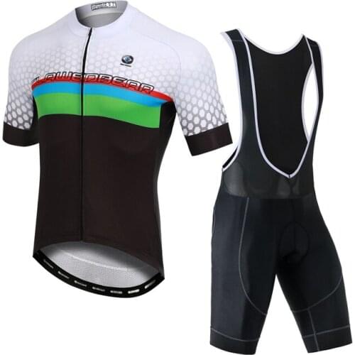 YOCENE Hot Selling E-Bike Wear Fashion Printing High Elasticity Triathlon Jersey Set OEM Bicycle Clothing Men Suit