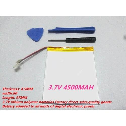 1PCS Big sale PL458097 tablet battery 3.7V 4500MAH battery for tablet PC