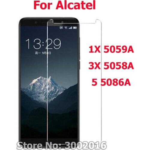 2PC For Alcatel 1X Tempered Glass For Alcatel 3X 5 1X Screen Protector Front Glass Smartphone Film For Alcatel 3X 5.7 Case Glass