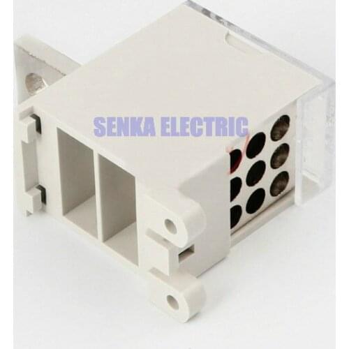 3 pcs/lot 1 to 9 Branches Terminal Block Circuit Breaker distribution Box for 250A MCCB 4-16MM2 Universal Wire Connector