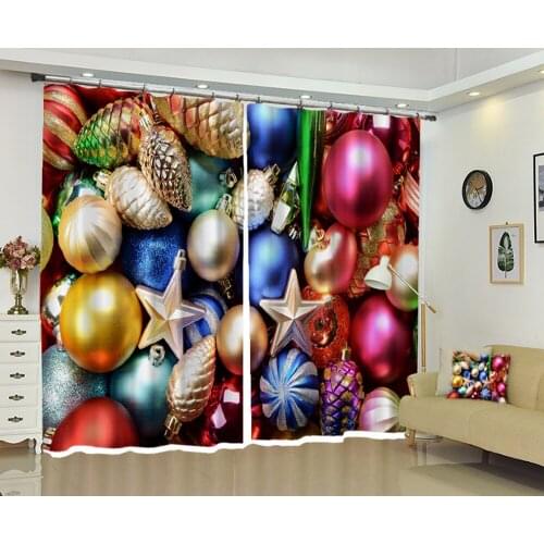 3D Window Curtain luxury Blackout Living room kids bedroom Color ball Digital Cortinas Drapes Rideaux Customized pillowcase