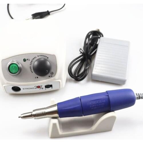45K New Arrival STRONG 210 plus 105L Handpiece 65W 45000rpm Nail Drills Manicure Machine Pedicure Electric File Bits