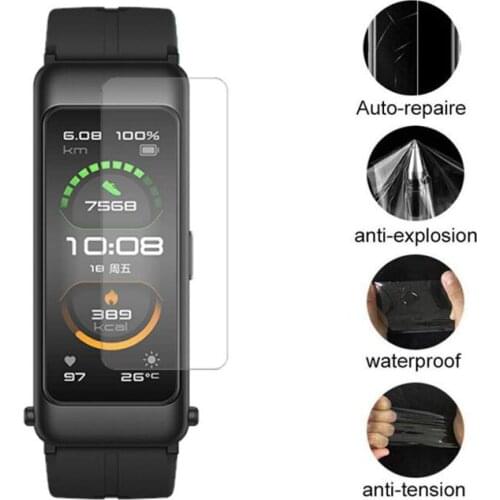 5pcs Soft TPU Clear Smartband Protective Film For Huawei TalkBand Talk Band B6 Smart Bracelet Wristband Screen Protector Cover