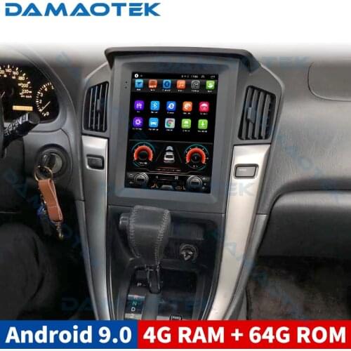 DamaoTek 9.7 inch Android 9.0 car radio touch screen For Lexus RX RX300 RX330 tesla style vertical screen Android multimedia