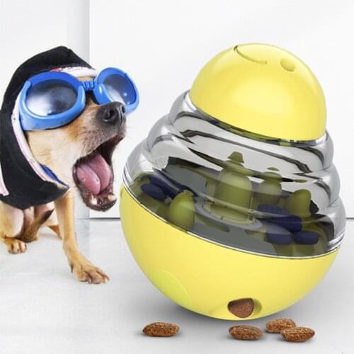 Interactive Cat Dog Pet Toy Treat Ball Smarter Pet Toys Food Ball Food Dispenser for Cats Playing Training Balls Pet Supplies