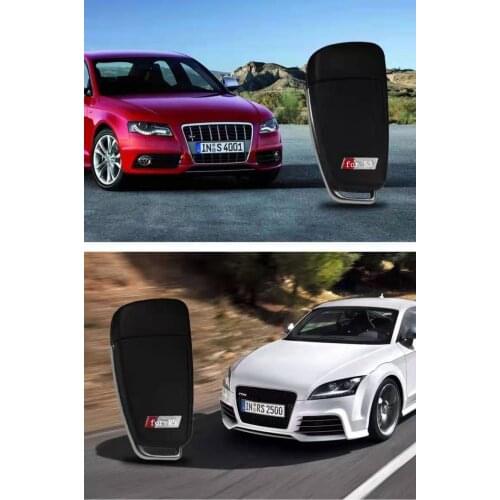 For Audi folding key shell A3 to S3 key shell A6 to S6 key Q3 A6L TT Q7 R8 modified RS key shell back cover