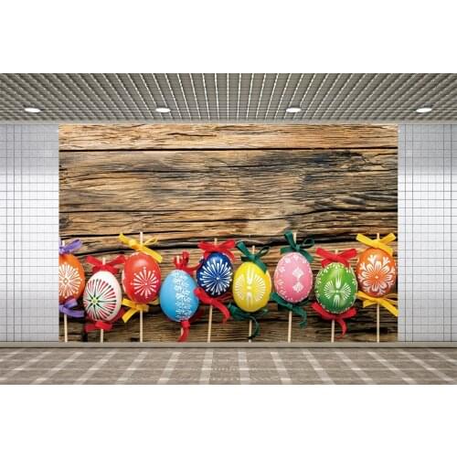 Lyavshi Old Wooden Board Easter Eggs Grunge Portrait Photography Backdrops Photographic Backgrounds Baby Newborn Photocall Props