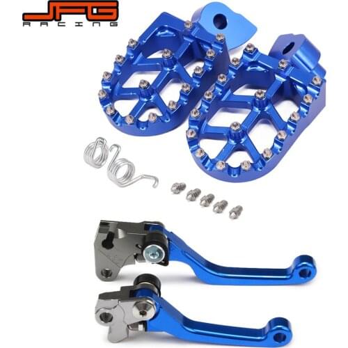 Motorcycle CNC Foot Pegs Pedals Rests Footpegs And Brake Clutch Lever For YAMAHA WR250F 2005-2016 WR450F 2005-2015 Dirt Bike