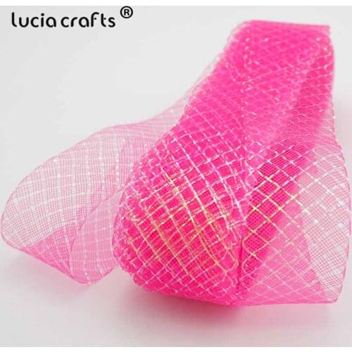 Lucia crafts 10 meters/lot 40mm Nylon Ribbon For DIY Handmade Florist Floral Material M0501