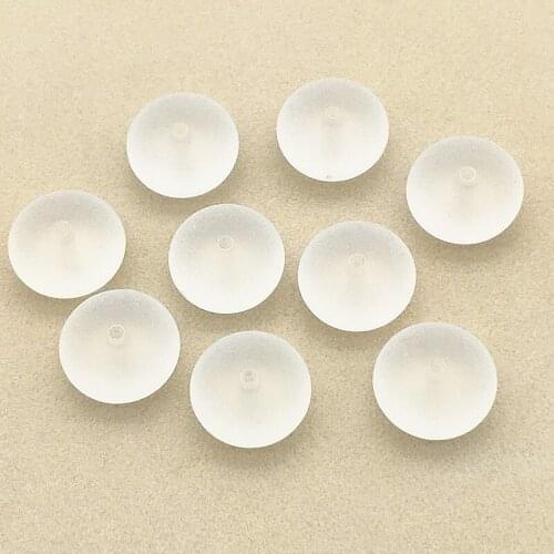 New Arrival! 18x10mm 200pcs Clear Acrylic Frosted Tire Shape Beads For Necklace Earrings DIY Parts,Jewelry Findings & Components