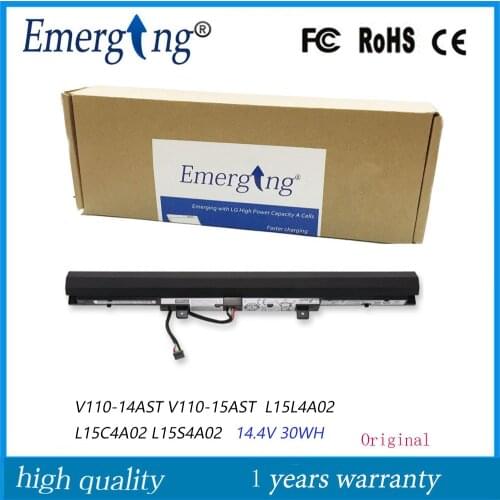 14.4V 30Wh Original New Laptop Battery L15L4A02 for Lenovo V310-14ISK -15ISK L15C4A02 V510 L15C4E01 L15S4E02 L15L4E02 L15M4A02