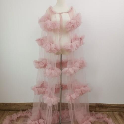 Photo Shoot Maternity Tulle Vogue Cape Gown Pregnant Cloak Photography Dresses Baby Shower Dress Lady Tippet