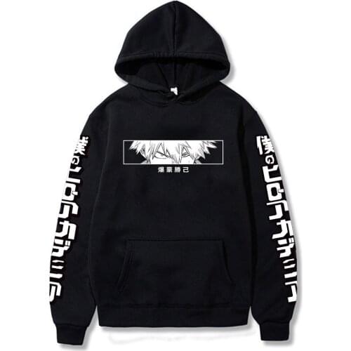 Anime My Hero Academia Hoodie Bakugo Katsuki Boku No Hero Academia Sweatshirts Cozy Tops Sweatsuit Sudadera Felpa Moletom