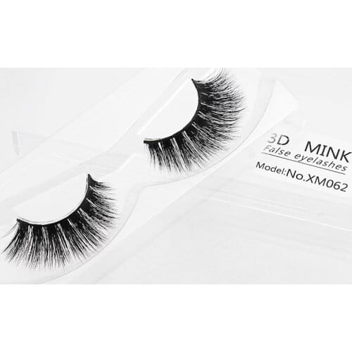 1 Pair natural false eyelashes 3d mink lashes volume soft lashes long eyelash Cross fake mink eyelashes cilios maquiage xm62