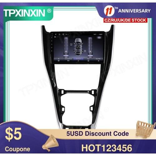 4+64G Android 10.0 For Toyota Harrier 2010-2017 Car Multimedia Player GPS Navigation Headunit Radio Audio Stereo Tape Recorder