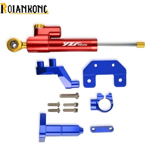 For YAMAHA YZFR25 YZF-R25 2014-20172015 2016 2018 YZF R25 Motorbike Steer Damper Mounting Bracket Kit Steering Stabilizer Damper